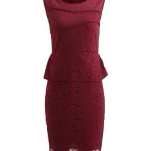 London Dress company wine Alice dress woman